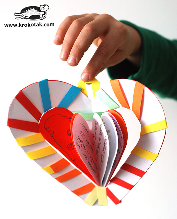 Basteln zum Valentinstag: Herz aus Liebe