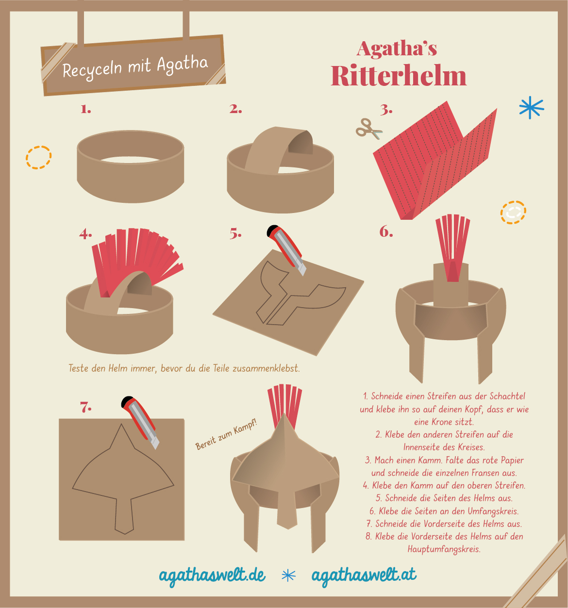 Recyceln mit Agatha: Ritterhelm