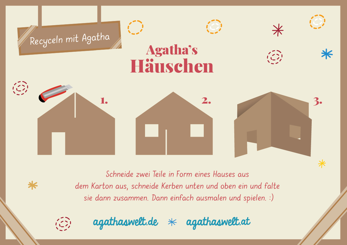 Recyceln mit Agatha: Häuschen