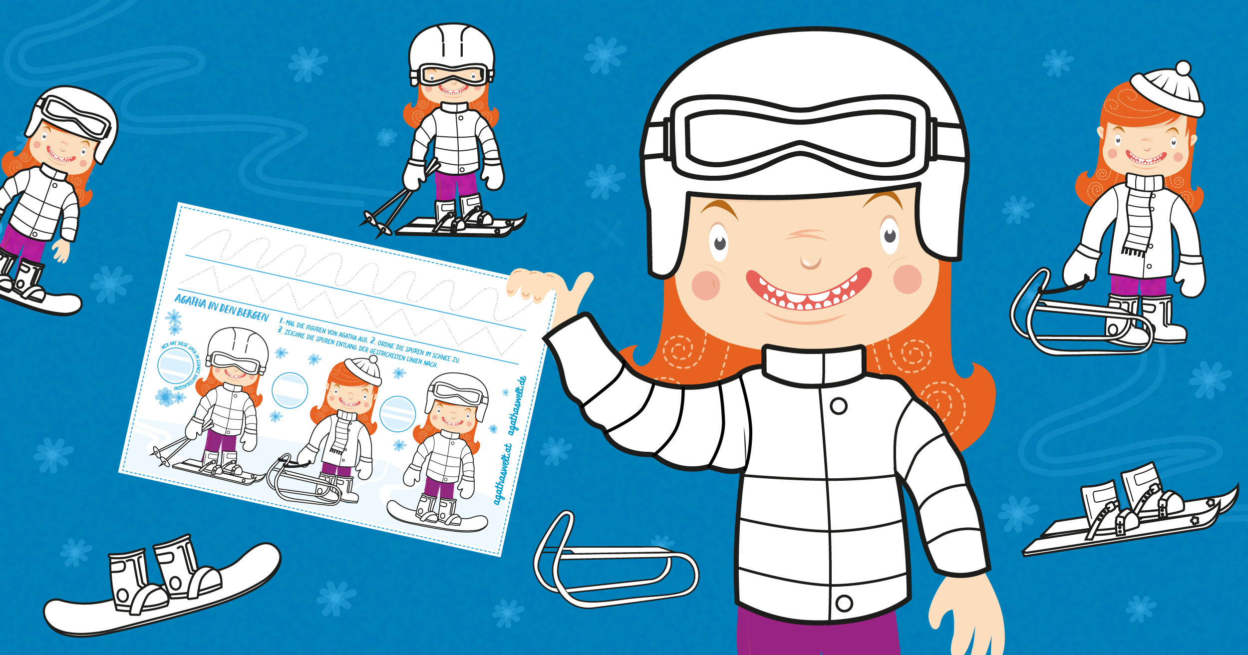 Kostenloser Download: Agatha in den Bergen Grafotmotorik