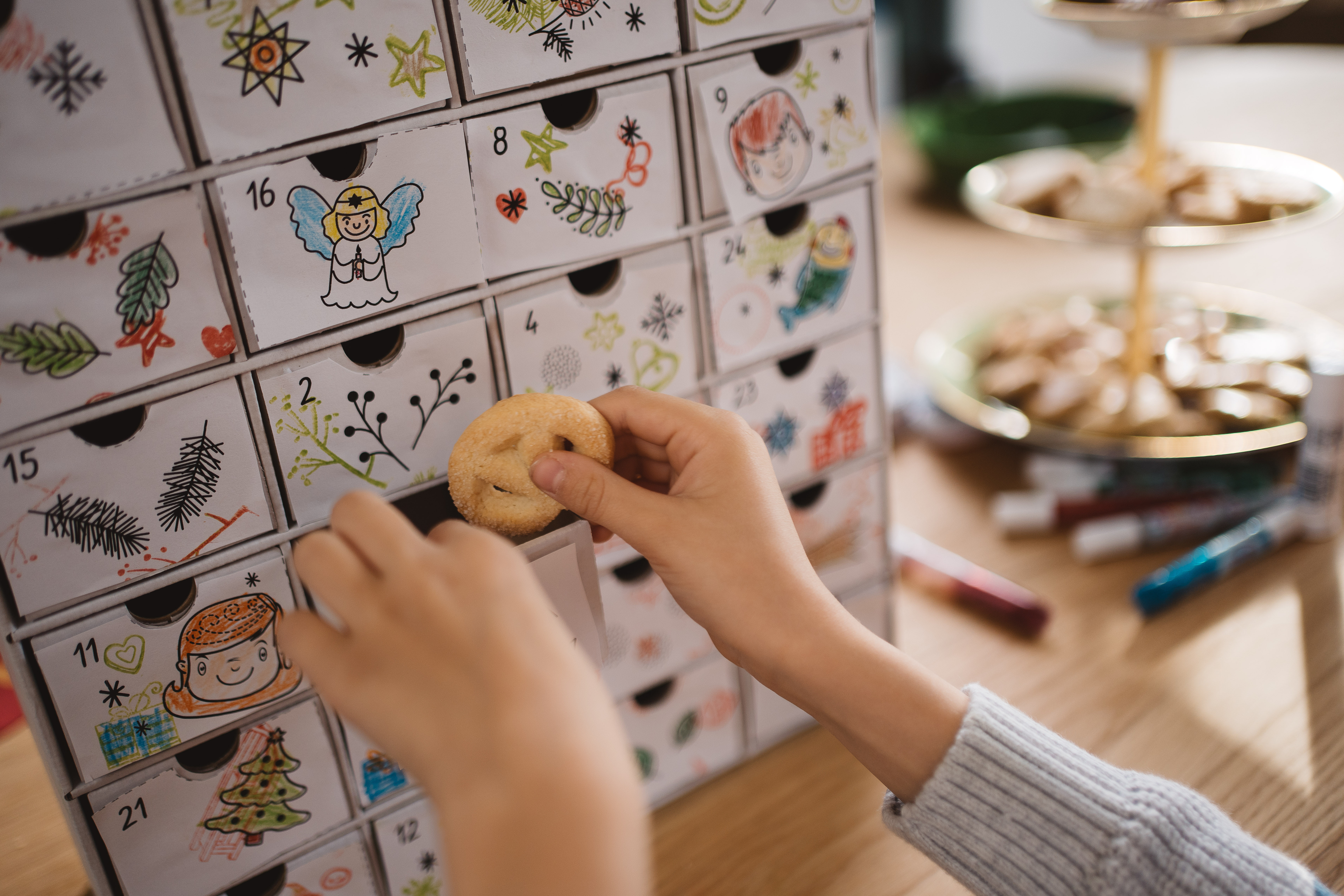 Weihnachtsbasteln: Adventskalender